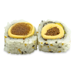 Uramaki de salmón con trufa