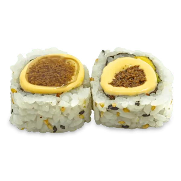 Uramaki de salmón con trufa