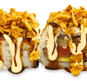 crispy roll de salmón uramaki